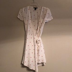 Cute heart wrap dress from forever 21!